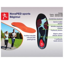 NovaPED sports Running with raised outer edge