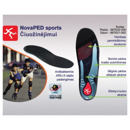 VIDPADŽIAI LEDO RITULIUI, PAČIŪŽOMS, RIEDUČIAMS NovaPED Skating