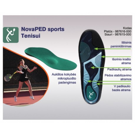 NovaPED sports Racket insoles